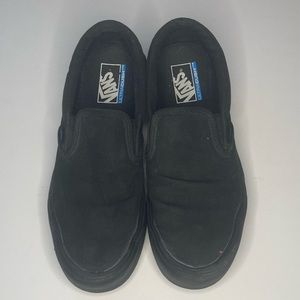 Black Slip On Vans Size US men’s 10.5